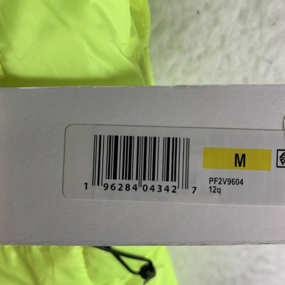 Calvin Klein Puffer Vest Womens M Highlighter Yellow Crop Performance 7580 - Picture 3 of 9